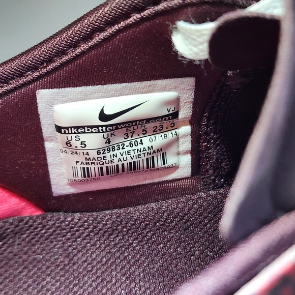 Nike Free TR 4 Mezzo Print Hyper Punch White Deep Burgundy Shoe Women's Size 6.5 - Picture 7 of 7